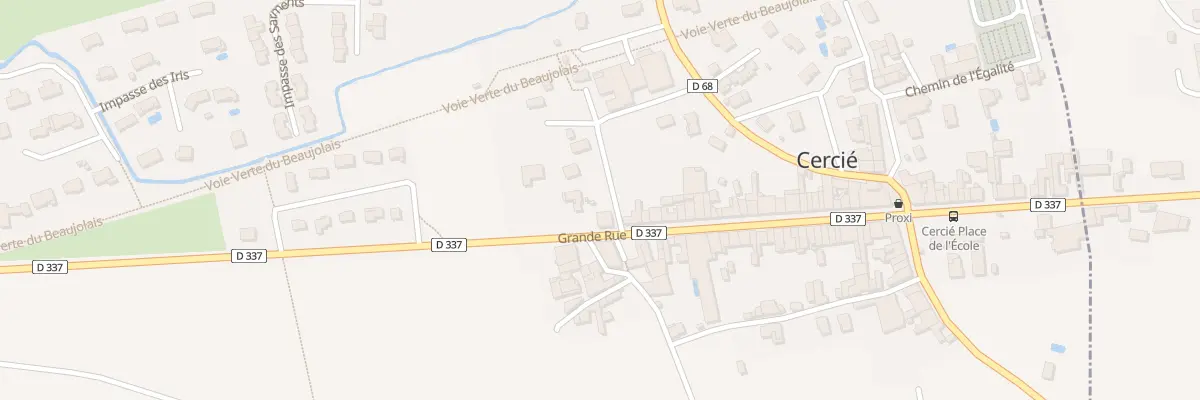 Plan du 91 Rue Grande Rue à Cercié