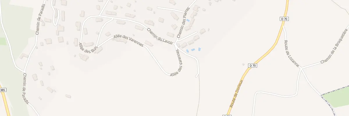 Plan du 341 All des Varennes à Belmont-d’Azergues