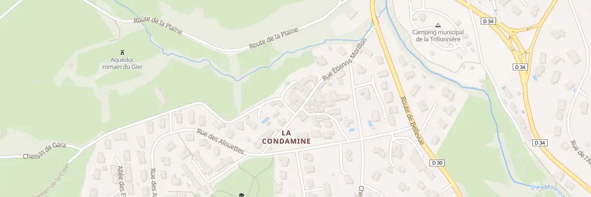 Plan du 14 Rue Etienne Morillon à Mornant