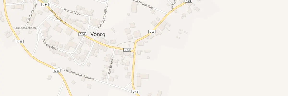 Plan du 2 Rue des Moulins à Voncq