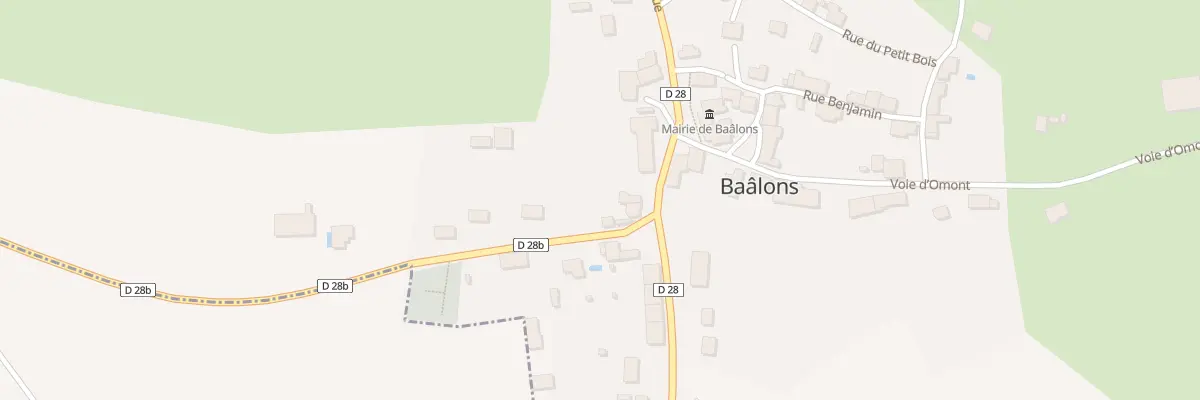 Plan du 1 Grande Rue à Baâlons