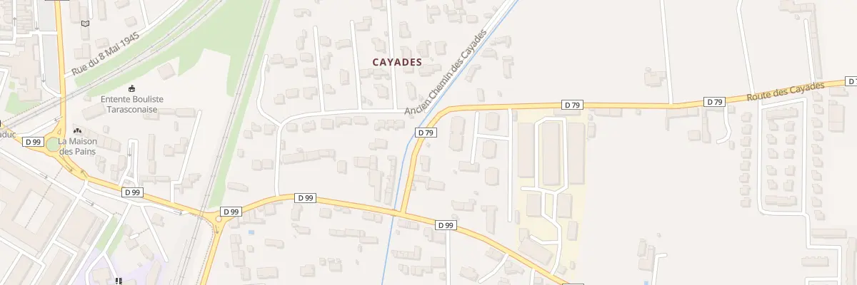 Plan du 210 Rte des Cayades à Tarascon