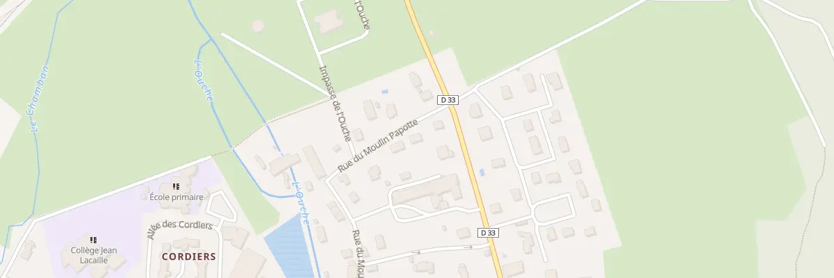 Plan du 20 Rue du Moulin Papotte à Bligny-sur-Ouche