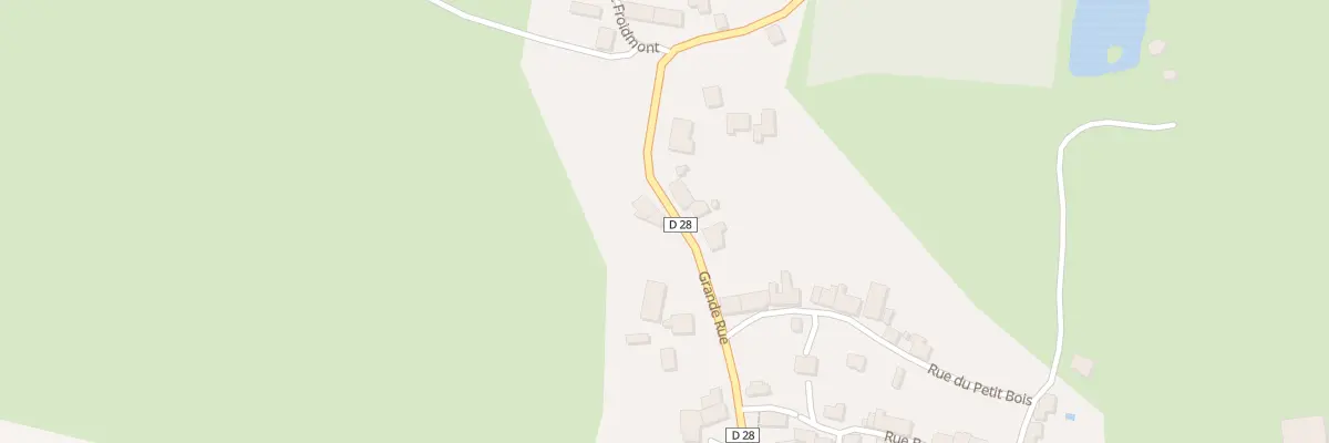 Plan de la Grande Rue à Baâlons