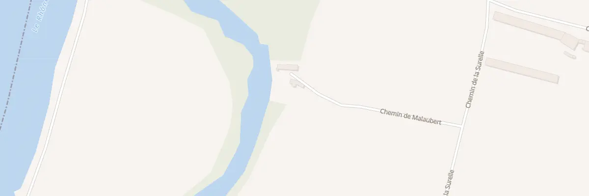 Plan du 265 Che de Malaubert à Pierrelatte