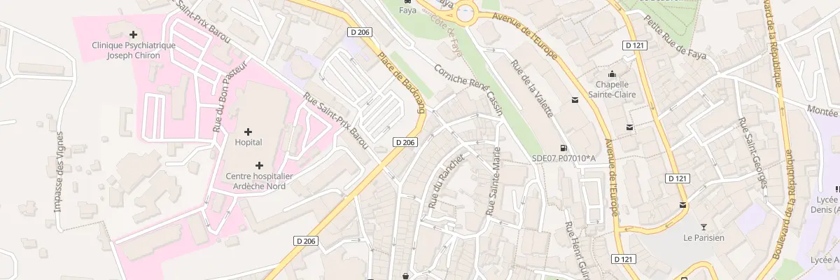 Plan du 7 Rue Saint Michel à Annonay