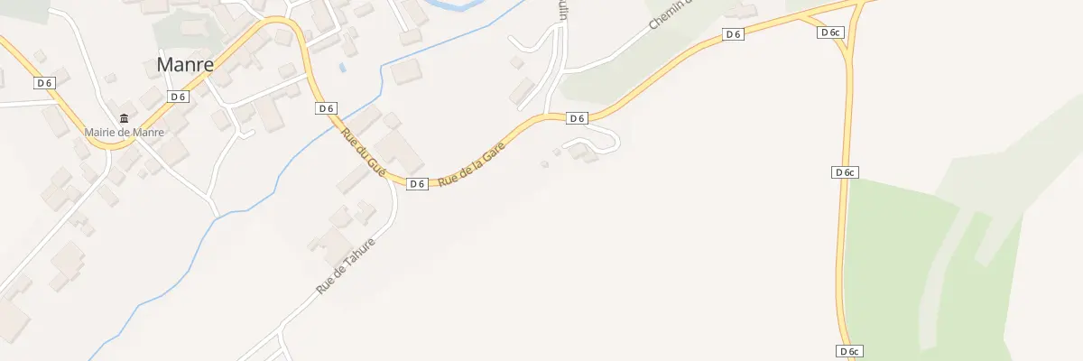 Plan du 2 Rue de la Gare à Manre
