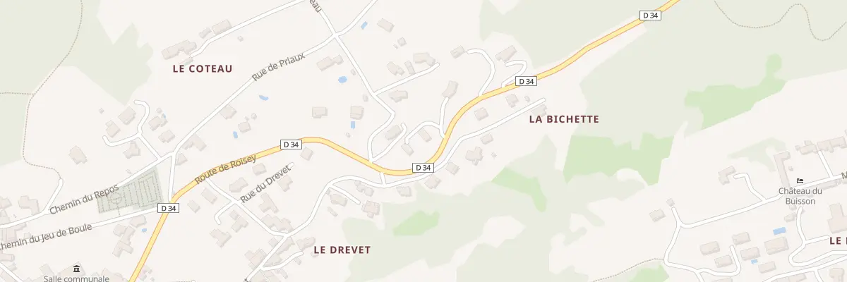Plan du 499 Rte de Roisey à Véranne