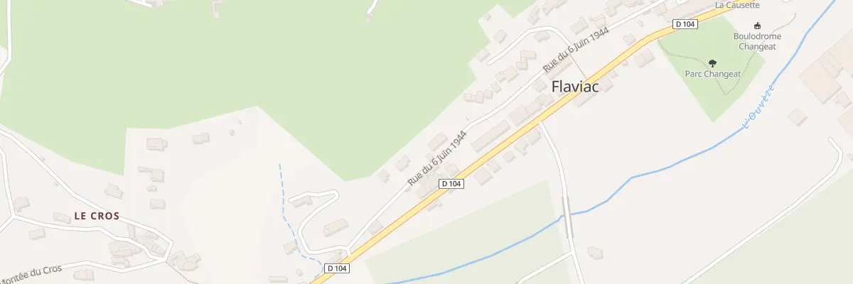 Plan du 402 Rue du 6 juin 1944 à Flaviac