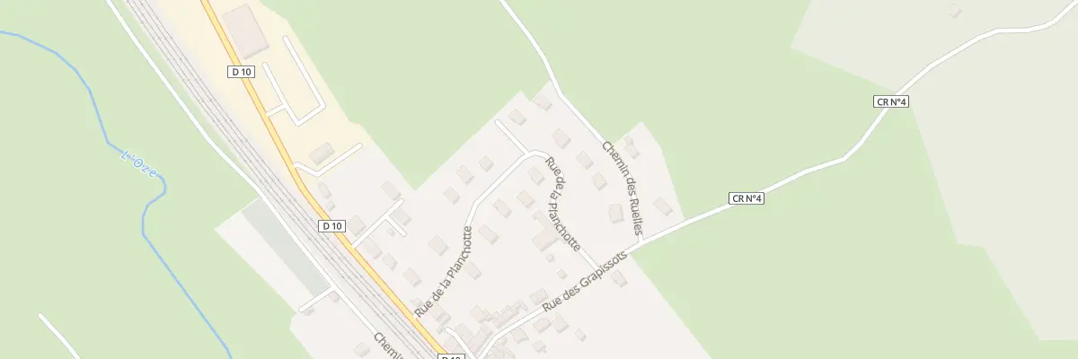 Plan du 10 Rue de la Planchotte à Verrey-sous-Salmaise