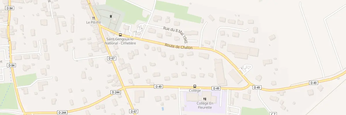 Plan du 12 Rte de Chalon à Saint-Gengoux-le-National