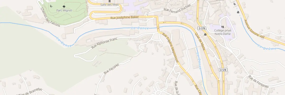 Plan du 11 Rue Péclavel à Annonay