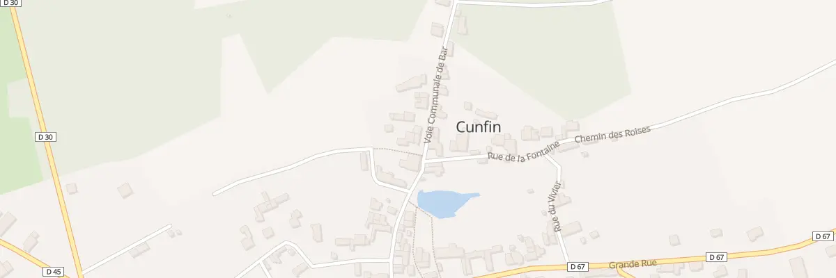 Plan du 23 Vc de Bar à Cunfin