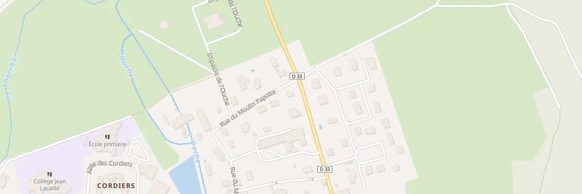 Plan du 22 Rue du Moulin Papotte à Bligny-sur-Ouche