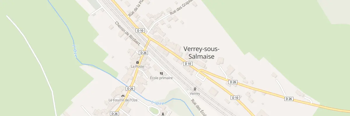 Plan du 4 Rue de la Fontaine à Verrey-sous-Salmaise