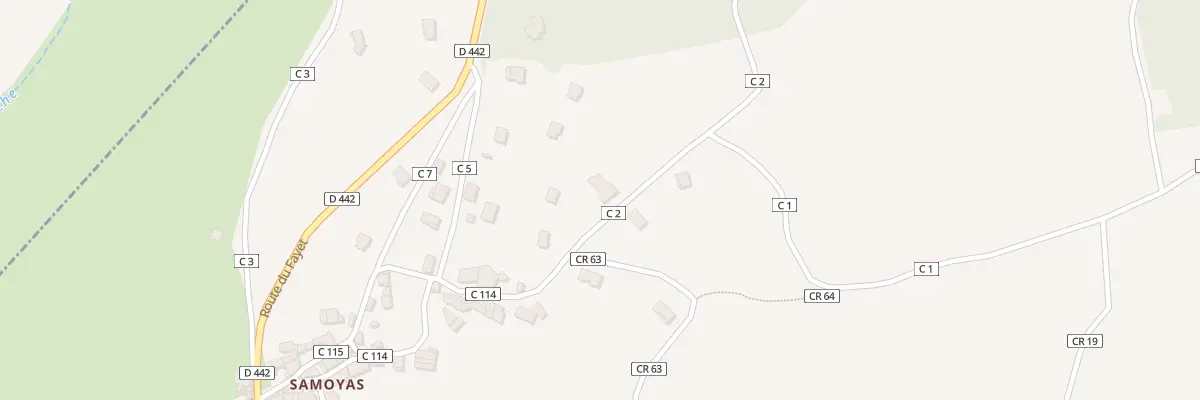 Plan du 5222 Samoyas à Savas