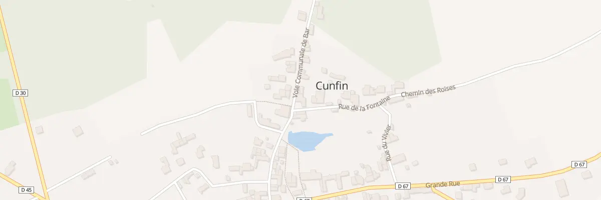 Plan du 1 Rue de la Fontaine à Cunfin