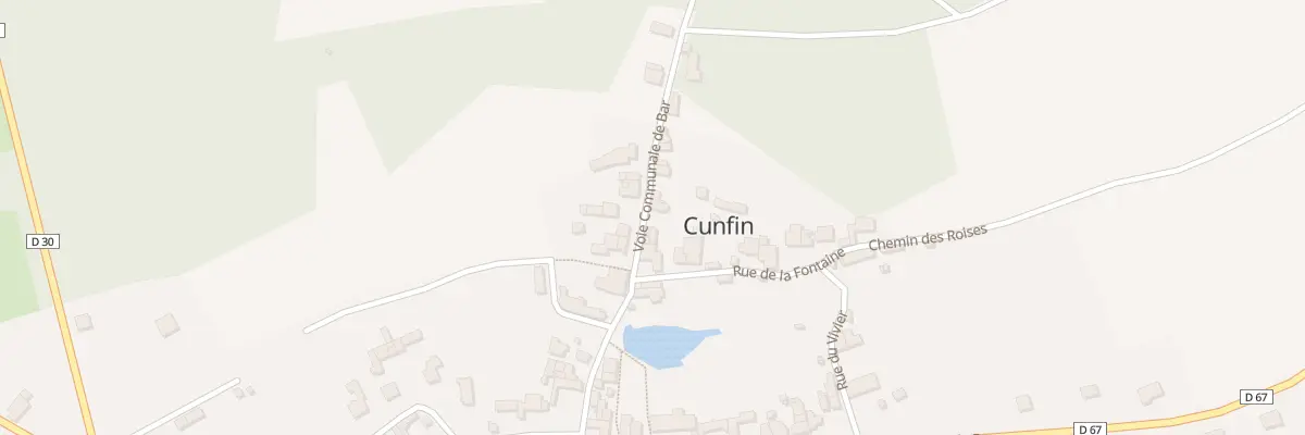 Plan du 12 Vc de Bar à Cunfin