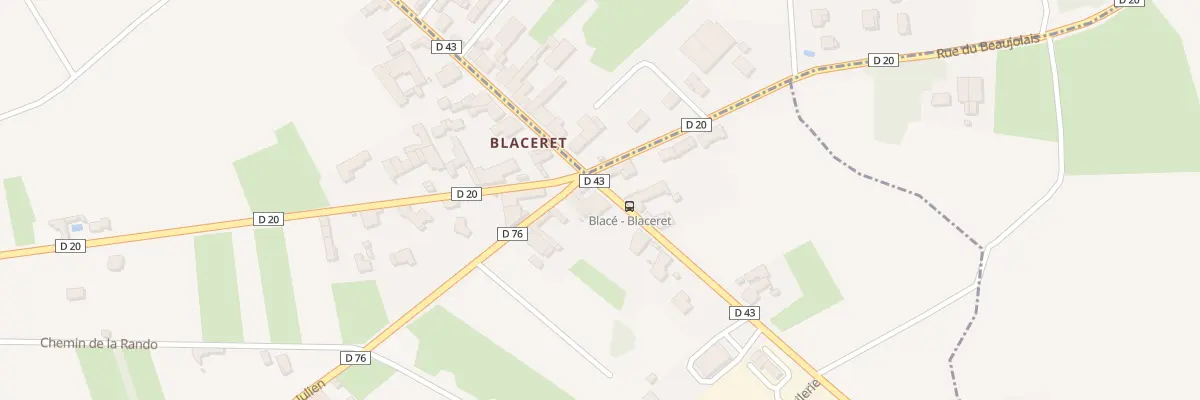 Plan du 1371A Rte du Beaujolais à Blacé
