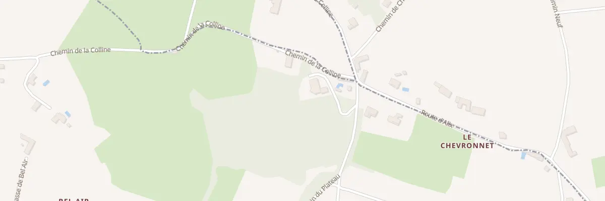 Plan du 815 Che du Plateau à Charnay
