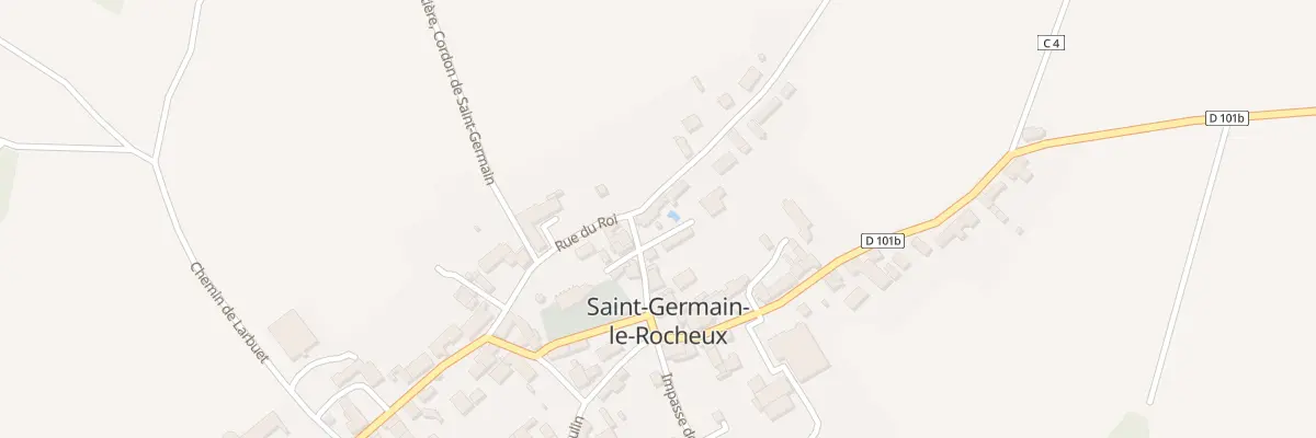 Plan du 1 Rue du Chapitre à Saint-Germain-le-Rocheux