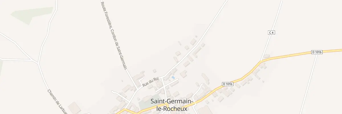 Plan du 9010 Rue du Roi à Saint-Germain-le-Rocheux