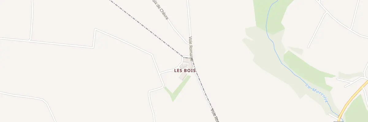 Plan du 813 Voie Romaine à Régnié-Durette