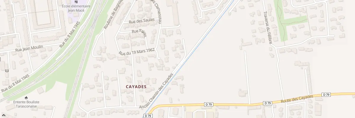 Plan du 9012 Art Anc Route des Cayades à Tarascon