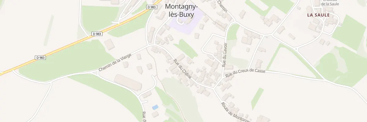 Plan du 5034 Rue du Chêne à Montagny-lès-Buxy