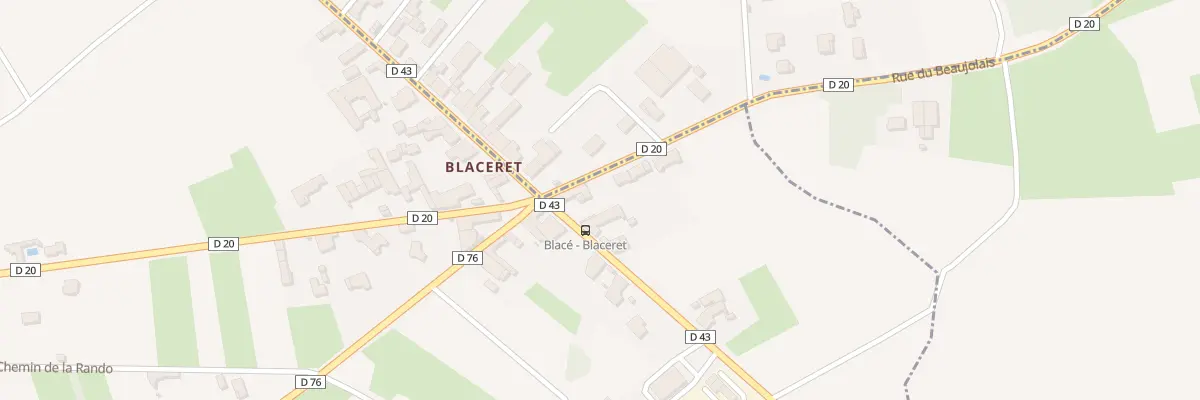 Plan du 1356 Rte du Beaujolais à Blacé