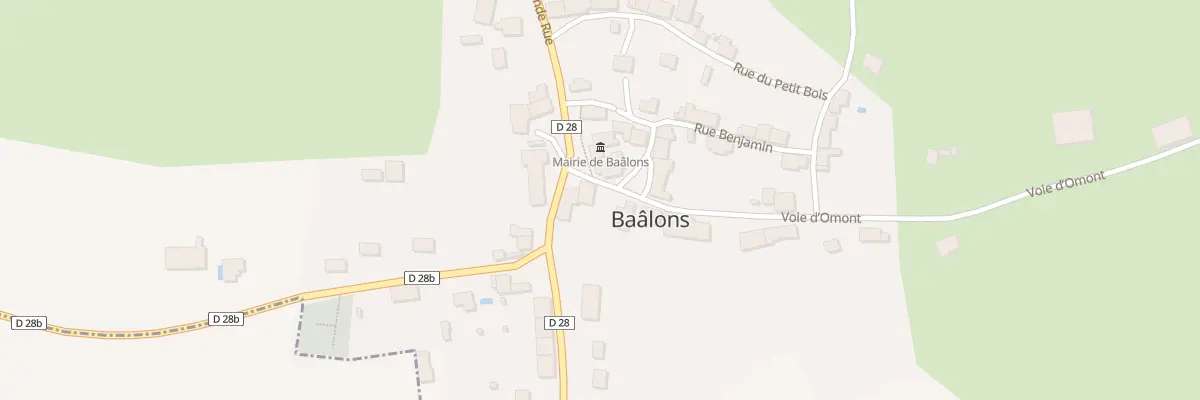 Plan du 6 Rue Voie d’Omont à Baâlons