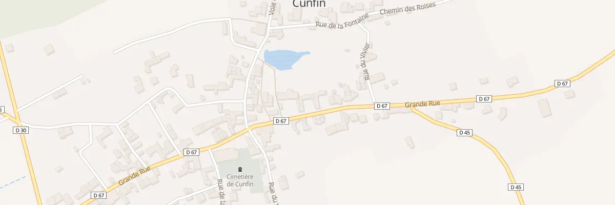 Plan du 59 Vc Grande Rue à Cunfin