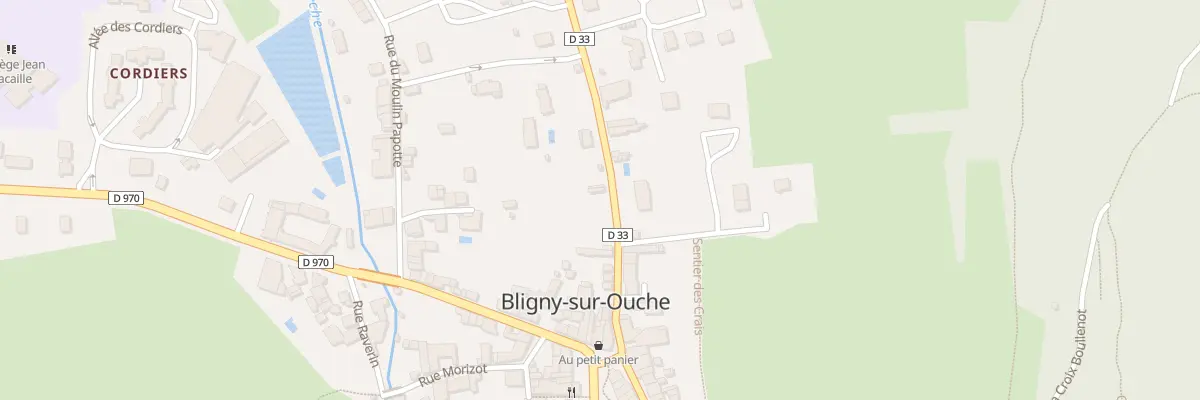 Plan du 7 Rte de Dijon à Bligny-sur-Ouche