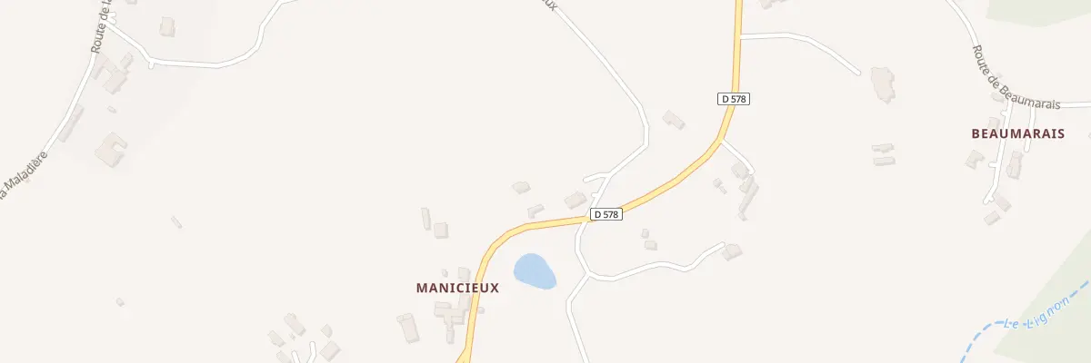 Plan du 37 Che de Manicieux à Roiffieux