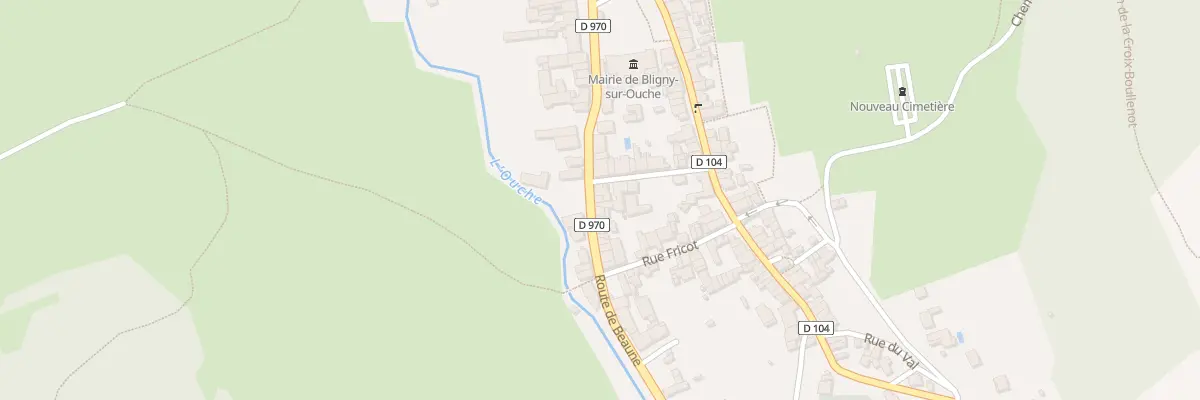 Plan du 21 Rte de Beaune à Bligny-sur-Ouche
