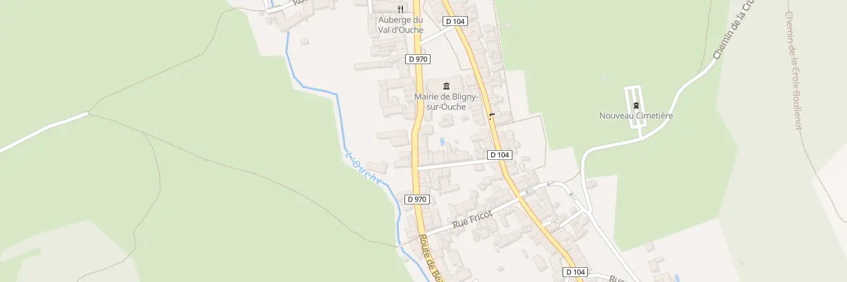 Plan du 13 Rte de Beaune à Bligny-sur-Ouche