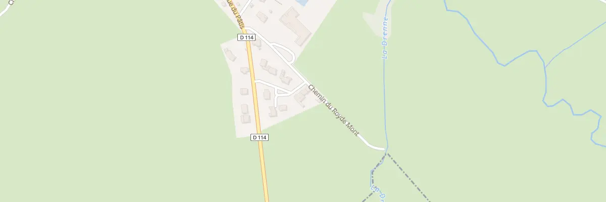 Plan du 2 Rue de la Drenne à Verrey-sous-Salmaise
