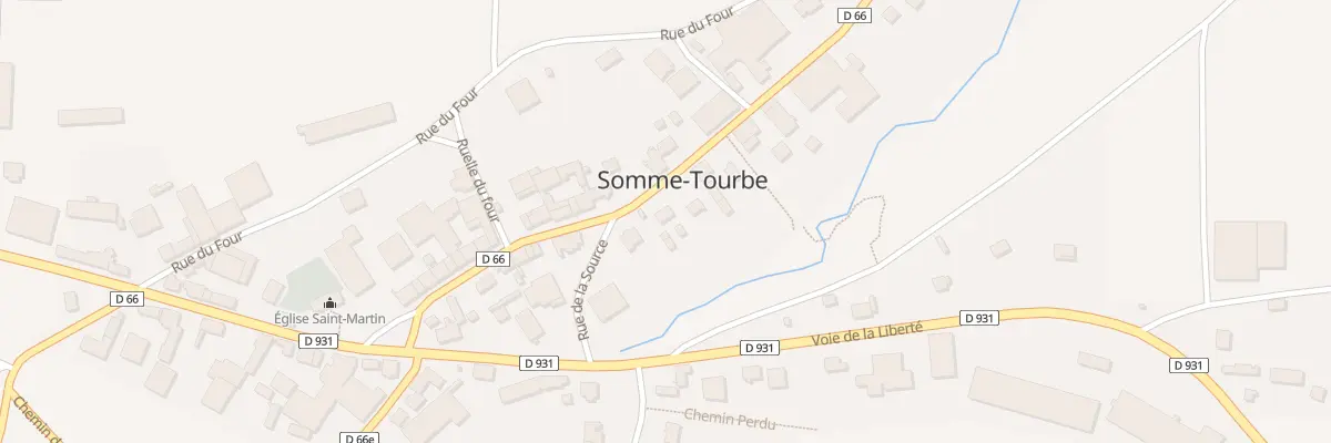 Plan du 10 Rue de la Vallée à Somme-Tourbe