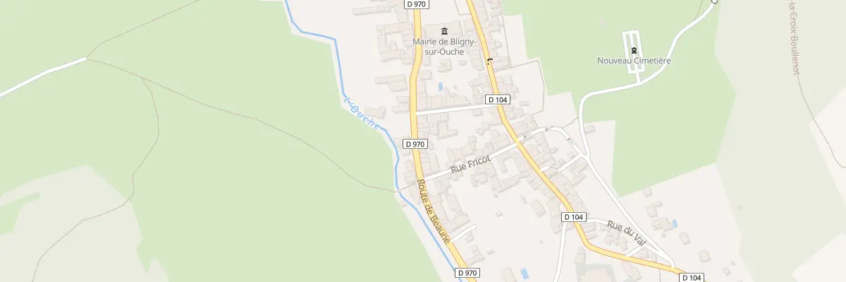 Plan du 25 Rte de Beaune à Bligny-sur-Ouche