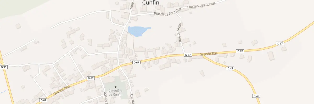 Plan du 61 Vc Grande Rue à Cunfin