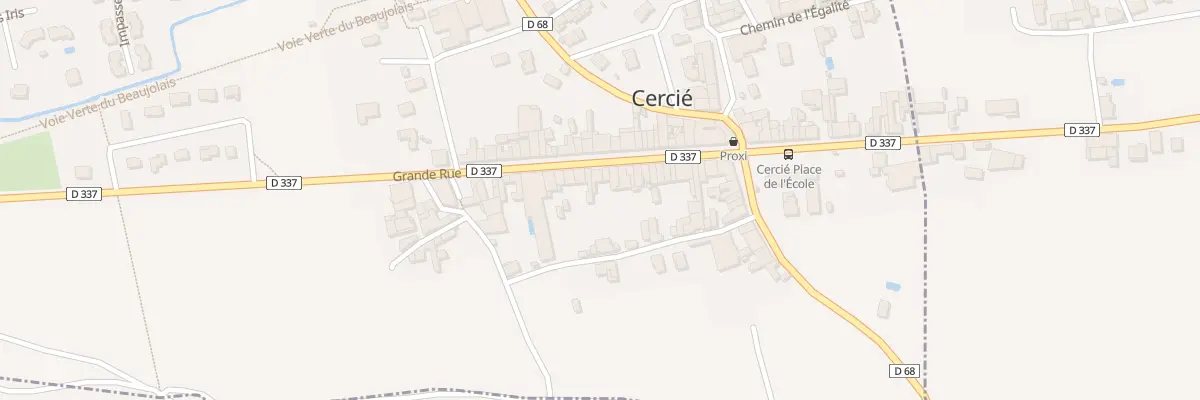Plan du 60 Rue Grande Rue à Cercié