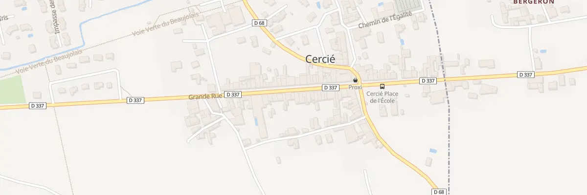 Plan du 58 Rue Grande Rue à Cercié