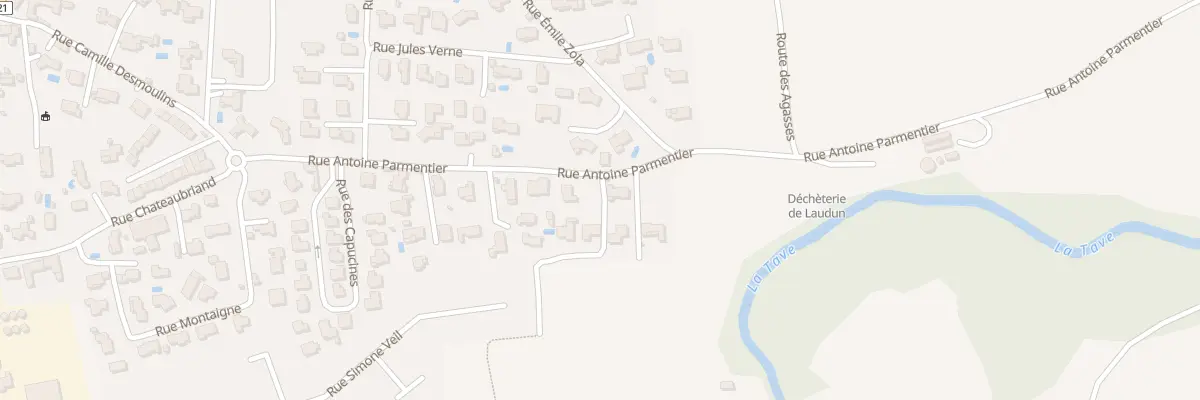 Plan du 324 Rue Antoine Parmentier à Laudun-l’Ardoise