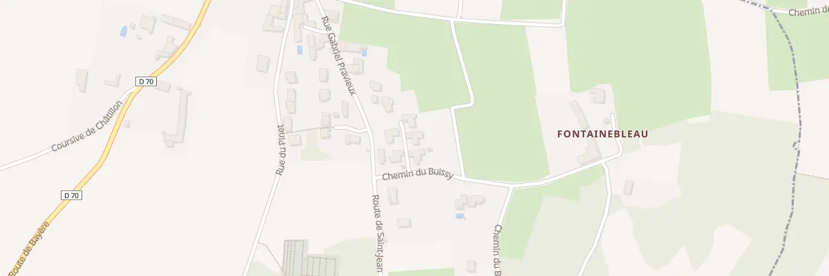 Plan du 45E Che du Buissy à Charnay