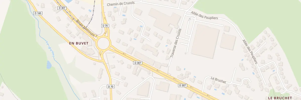 Plan du 27 Rte Nationale 7 à Lentilly