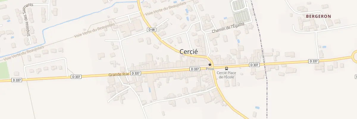 Plan du 57 Rue Grande Rue à Cercié