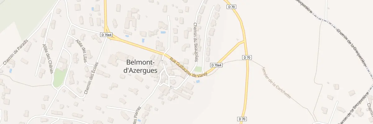 Plan du 198 Rue Guillaume de Varey à Belmont-d’Azergues