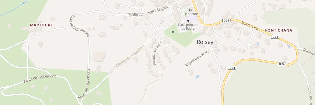 Plan du 7 Ham du Parc à Roisey