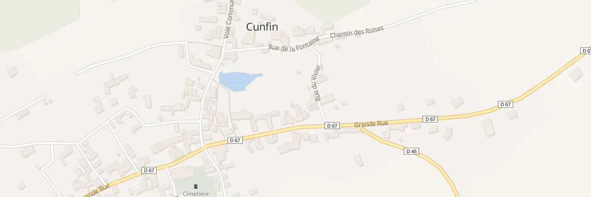 Plan du 67 Vc Grande Rue à Cunfin