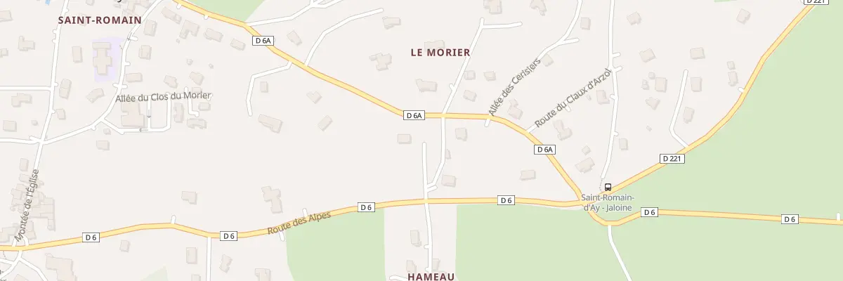 Plan du 350 Le Morier à Saint-Romain-d’Ay